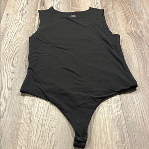 Nuuds Black Bodysuit Size Medium